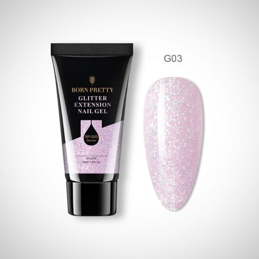 Extension Glitter Nail Gel G03