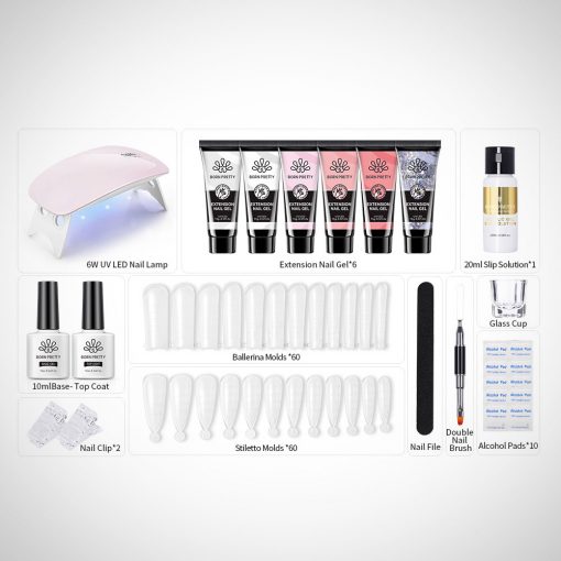 Poly Extension Gel Nail Kit