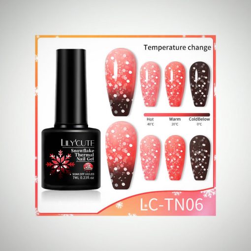 Snowflake Thermal Nail Gel LC-TN06